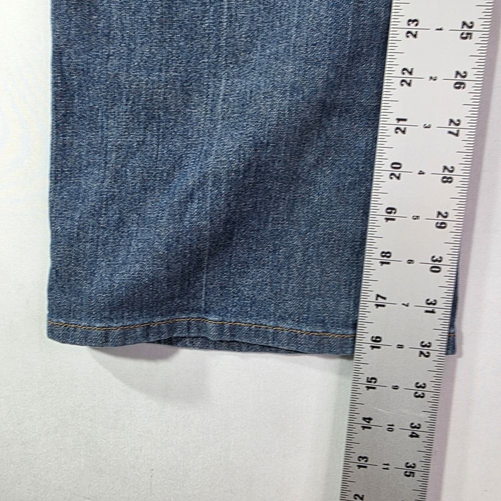 Liz Lange Target Maternity Jeans Blue Straight Leg Belly Panel Size 14 NWT - Picture 5 of 15